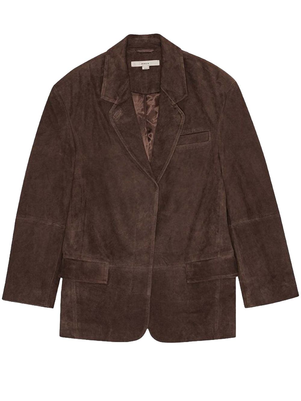 REMAIN-OVERSIZED SUEDE BLAZER-5029962910 2910 CHICORY COFFEE