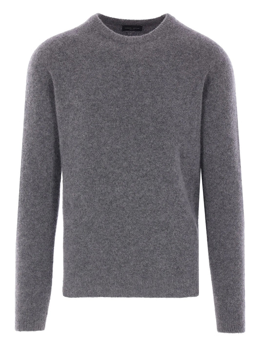 ROBERTO COLLINA-GIROCOLLO SETA CASHMERE-253M32001 M3221 ANTRACITE