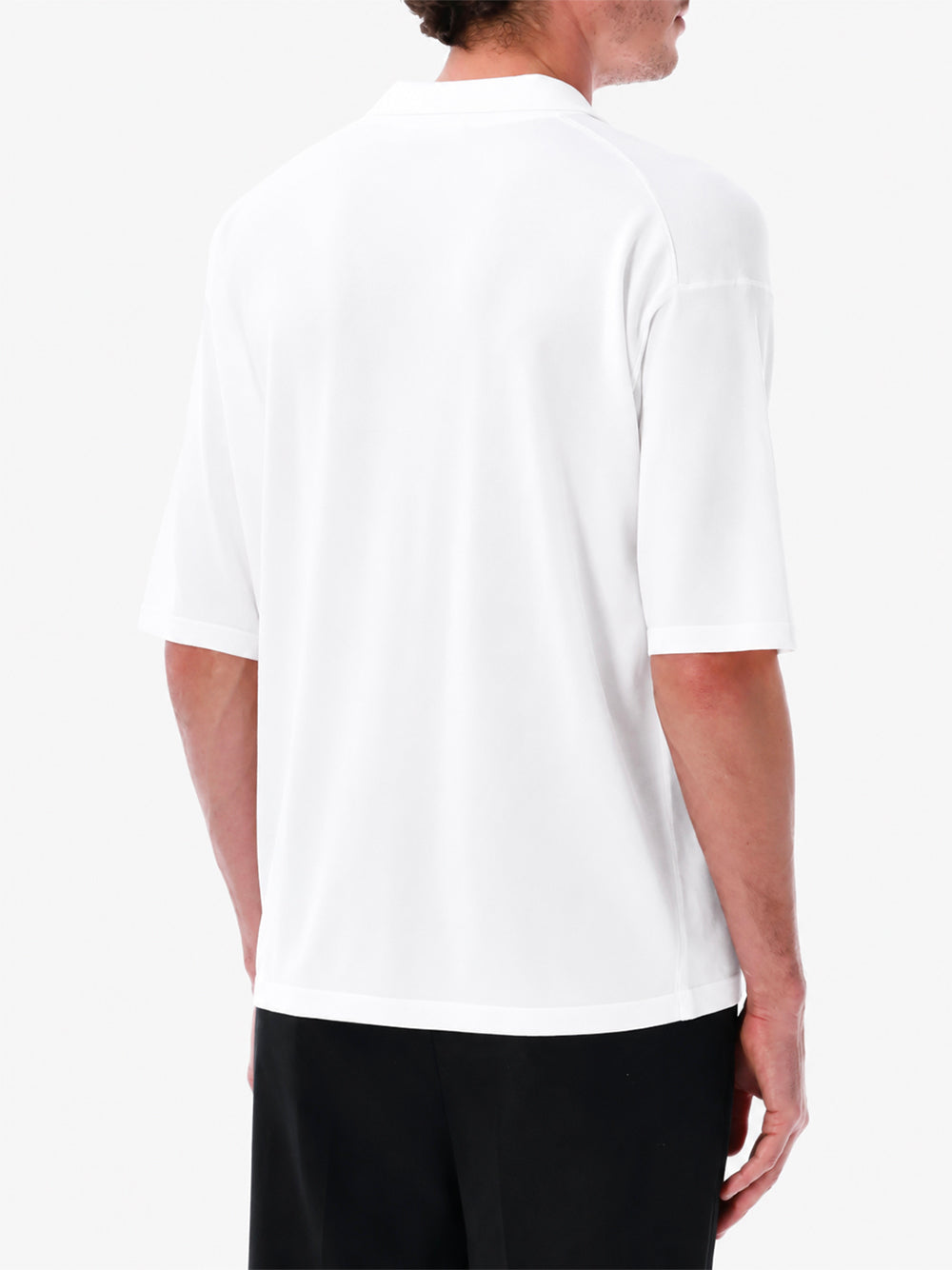 ROBERTO COLLINA-POLO MC COMFY FIT-261MYA11024 01 BIANCO OTTICO