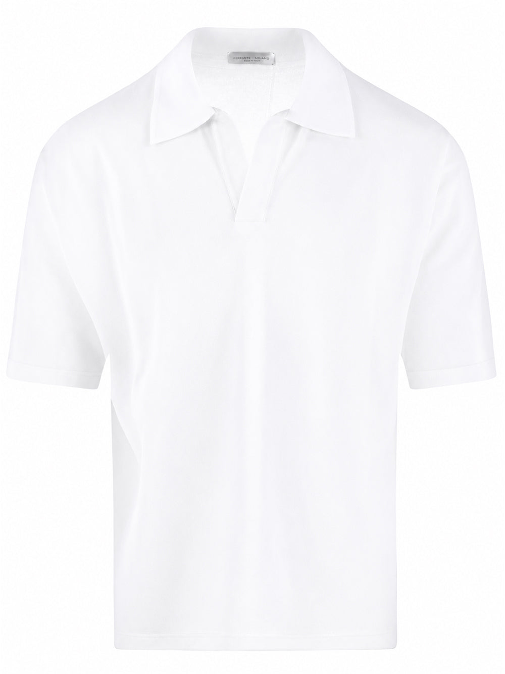 ROBERTO COLLINA-POLO MC COMFY FIT-261MYA11024 01 BIANCO OTTICO