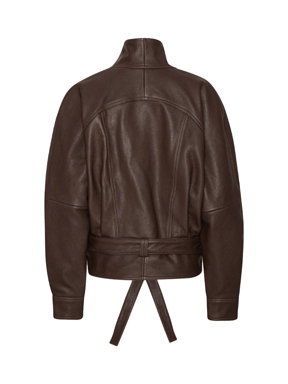 ROTATE-BOXY LEATHER BOMBER-1155781667 1667 MOLE`