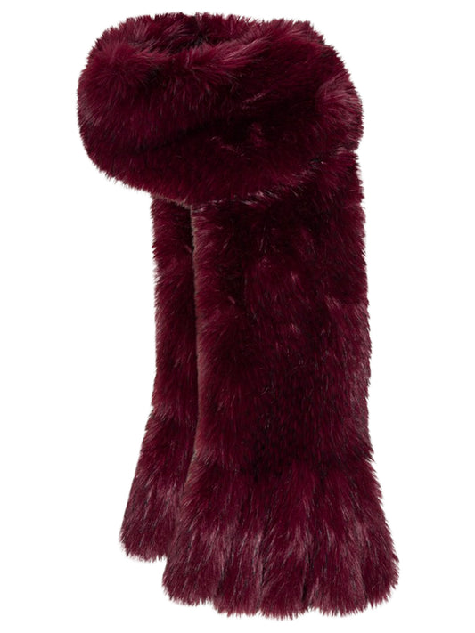 ROTATE-FAUX FUR SCARF-1150572734 2734 ZINFANDEL