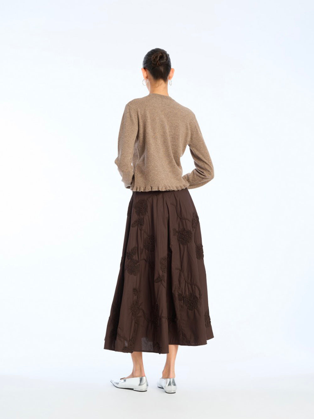 ROTATE-FLOWER MAXI SKIRT-1151001667 1667 MOLE`