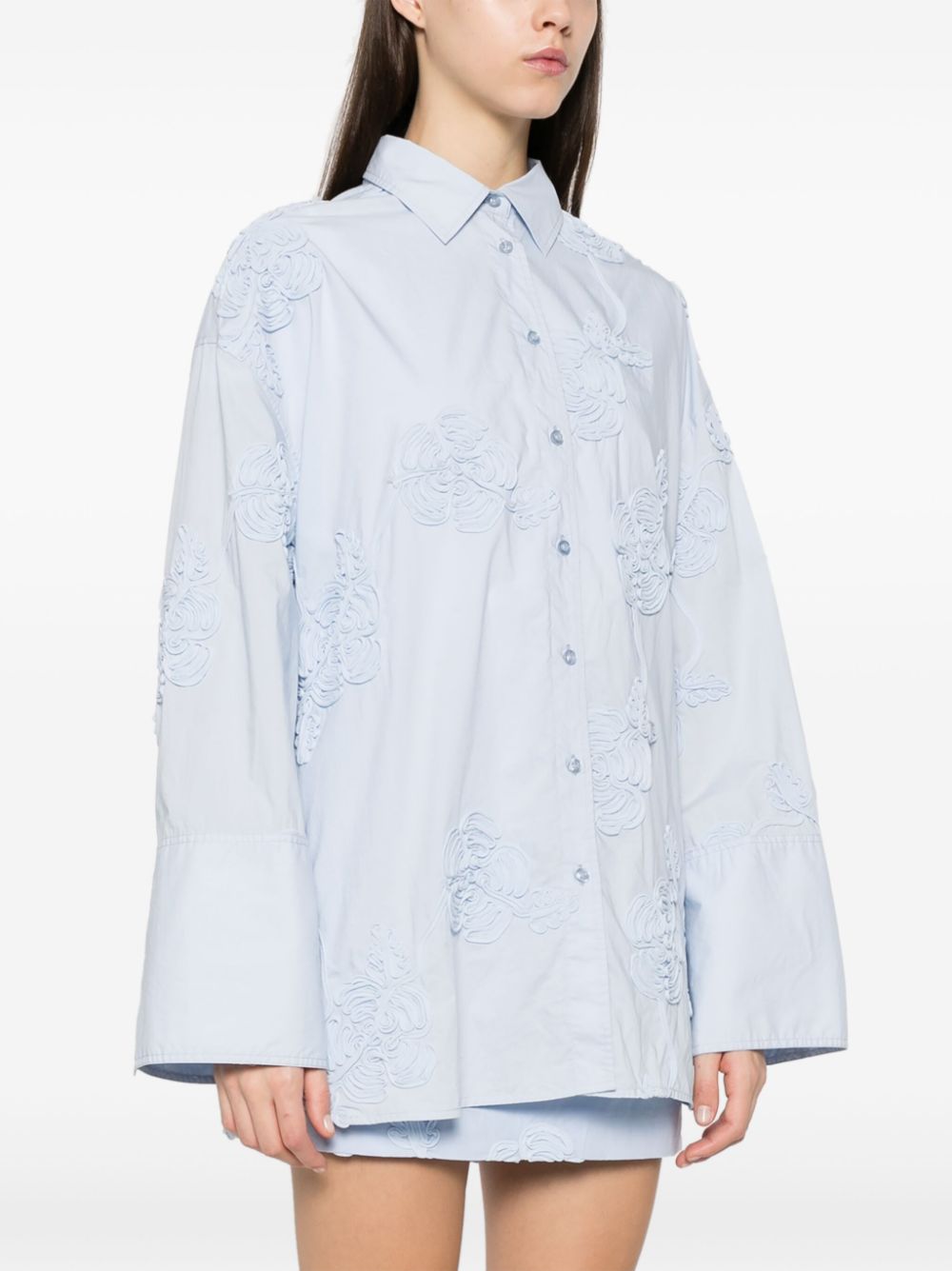 ROTATE-FLOWER OVERSIZED SHIRT-1135232322 2322 SKYWAY