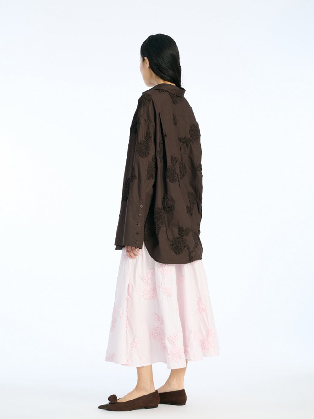 ROTATE-FLOWER OVERSIZED SHIRT-1151031667 1667 MOLE`
