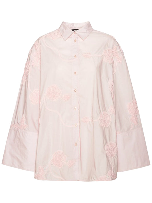 ROTATE-FLOWER OVERSIZED SHIRT-1151031809 1809 ORCHID ICE