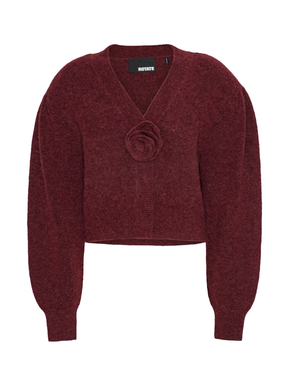 ROTATE-KNIT PUFFSLEEVE CARDIGAN-1142762734 2734 ZINFANDEL