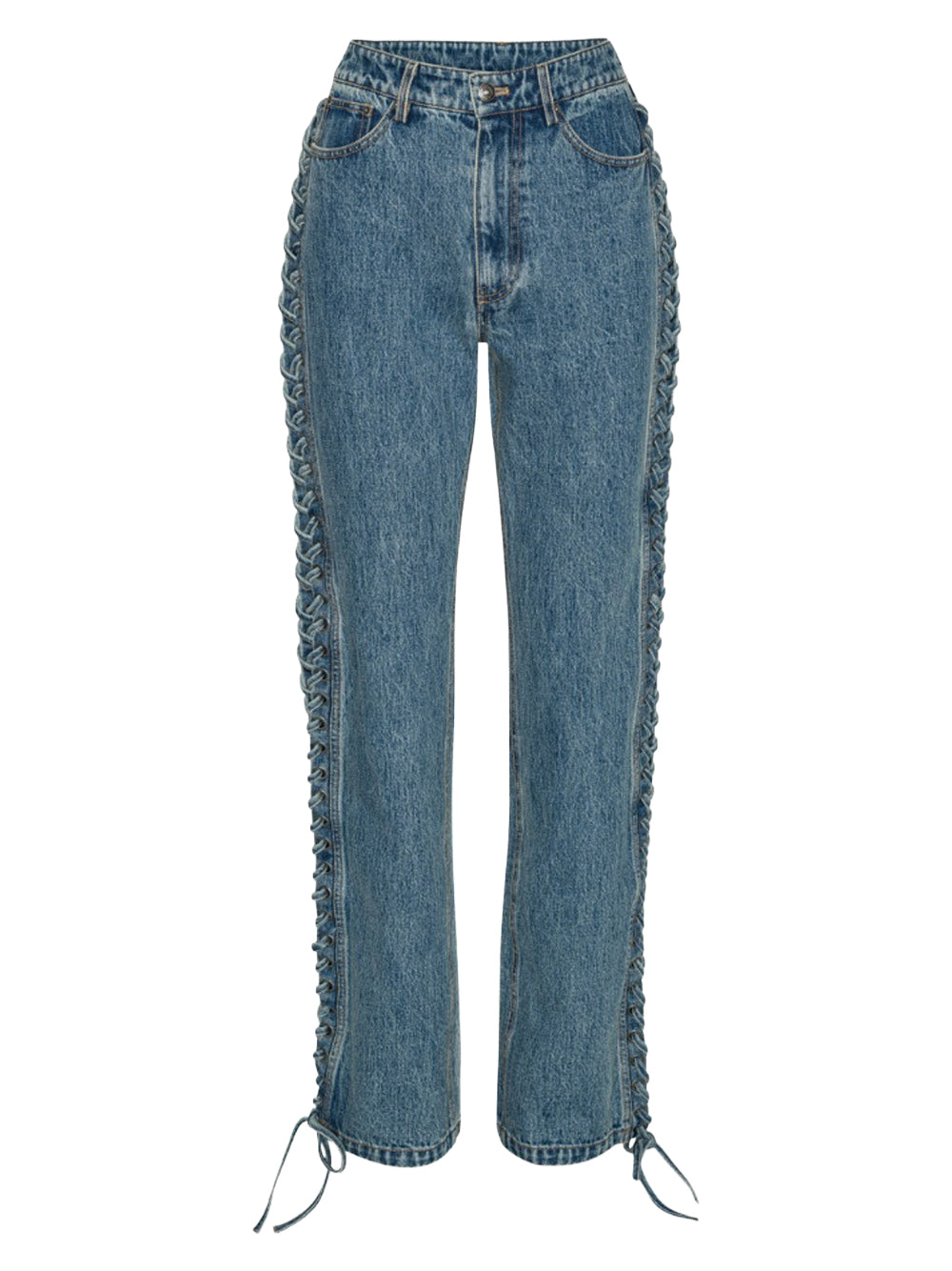ROTATE-LACED STRAIGHT LEG JEANS-1145953054 3054 VINTAGE BLUE DENIM