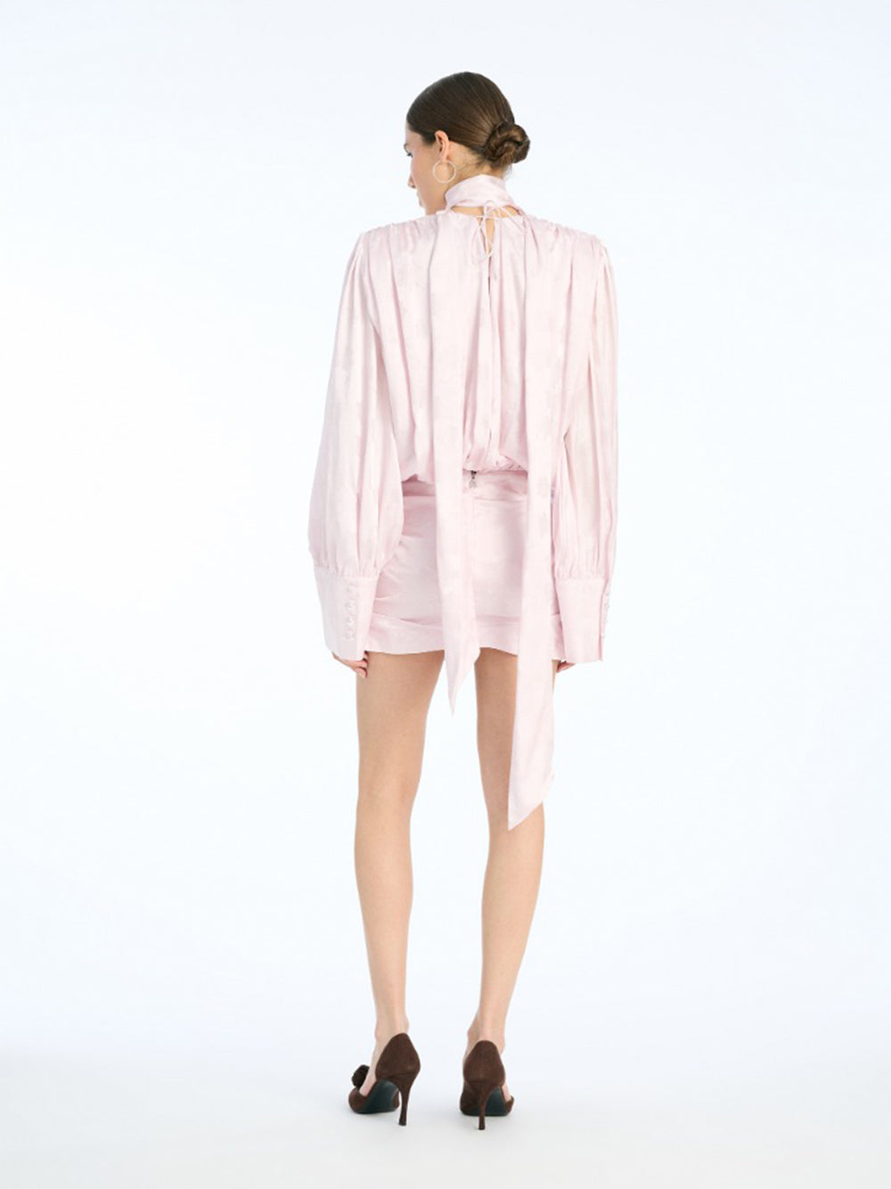 ROTATE-LONGSLEEVE MINI DRESS-1160641809 1809 ORCHID ICE