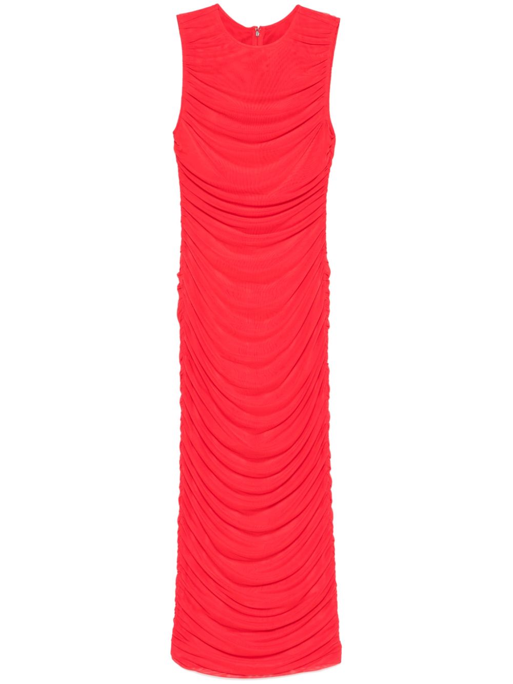 ROTATE-MESH MIDI DRESS-1144371292 1292 HIGH RISK RED