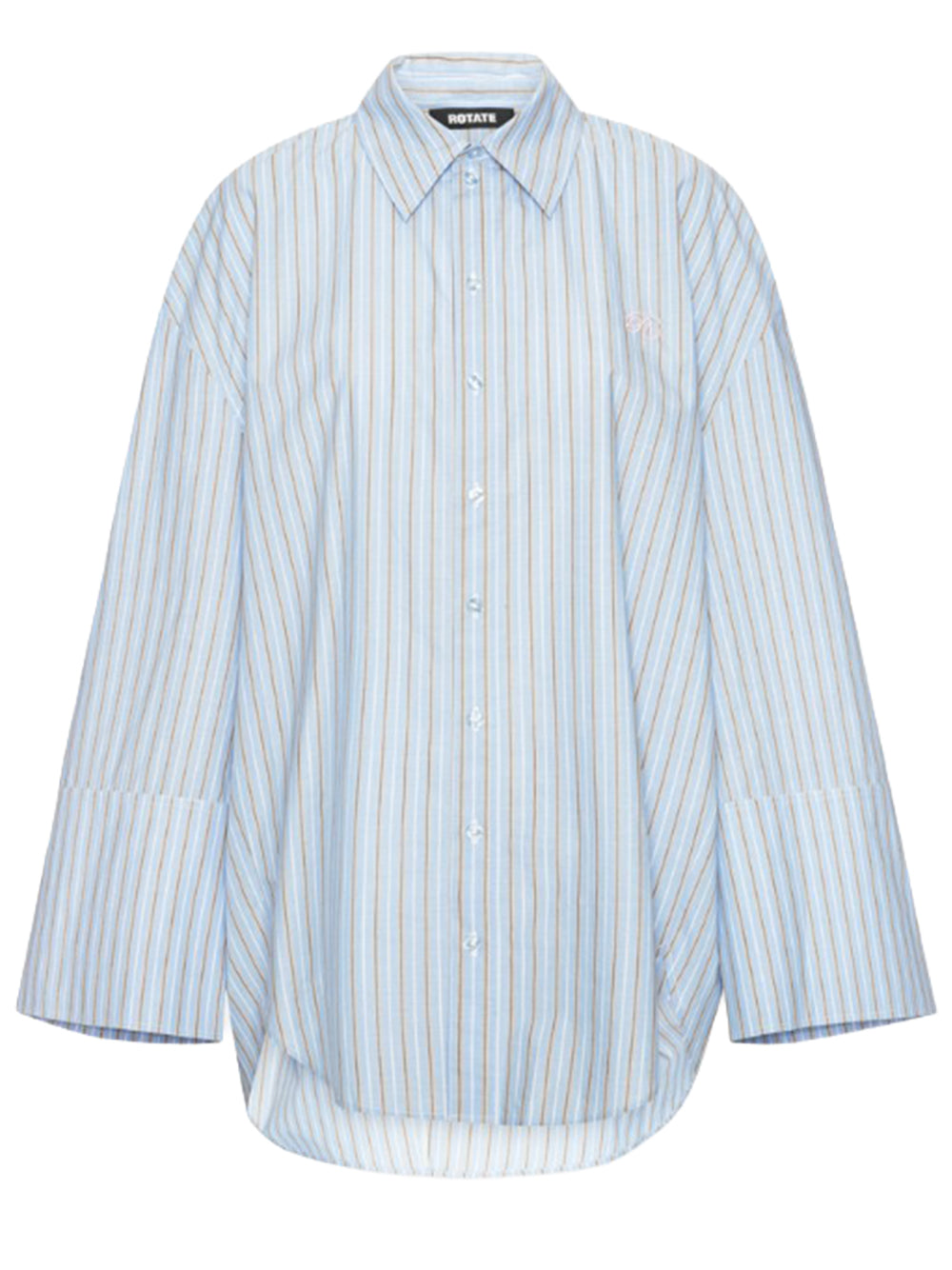 ROTATE-POPLIN OVERSIZED SHIRT-1153663082 3082 HYDRANGEA BLUE COMB