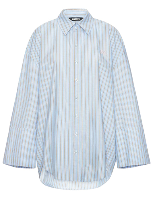 ROTATE-POPLIN OVERSIZED SHIRT-1153663082 3082 HYDRANGEA BLUE COMB