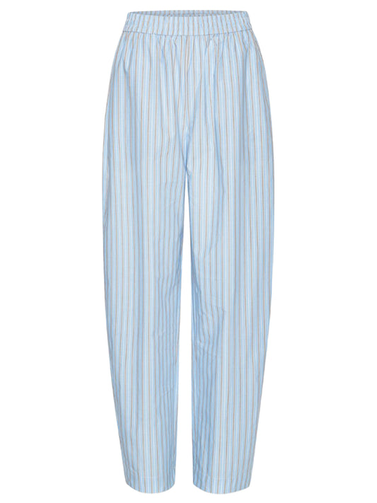 ROTATE-POPLIN TAPERED PANTS-1153643082 3082 HYDRANGEA BLUE COMB