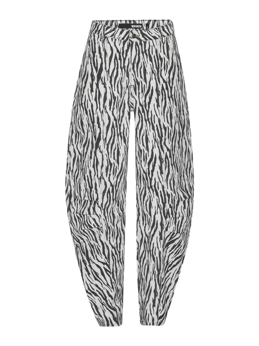 ROTATE-PRINTED TWILL CARGO PANTS-114339858 858 EGRET COMBINATION