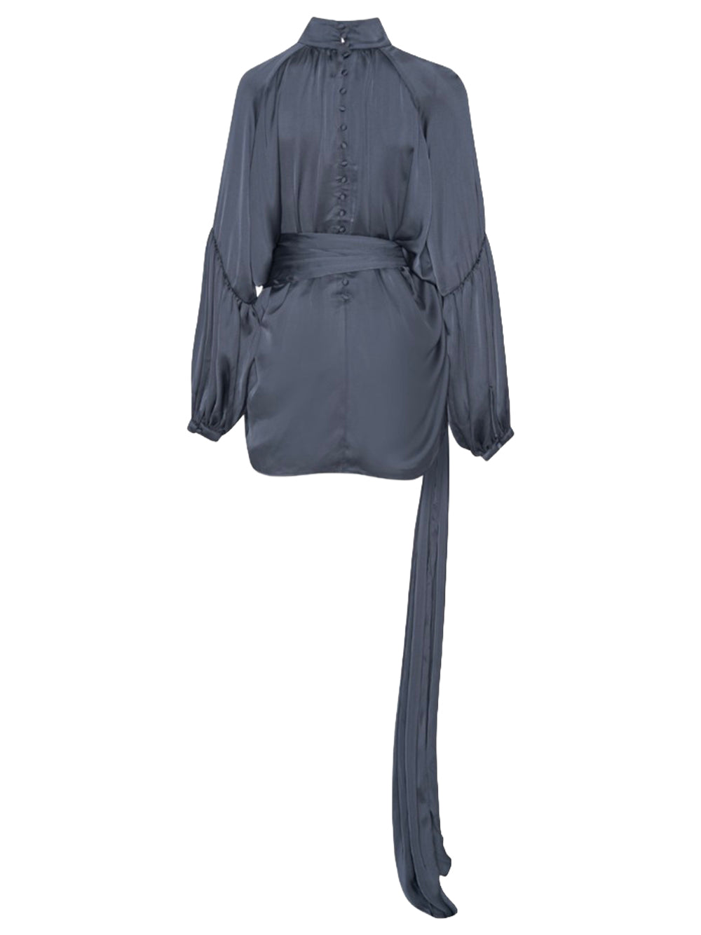 ROTATE-SATIN STRAP TIE DRESS-1146201192 1192 GRAPHITE