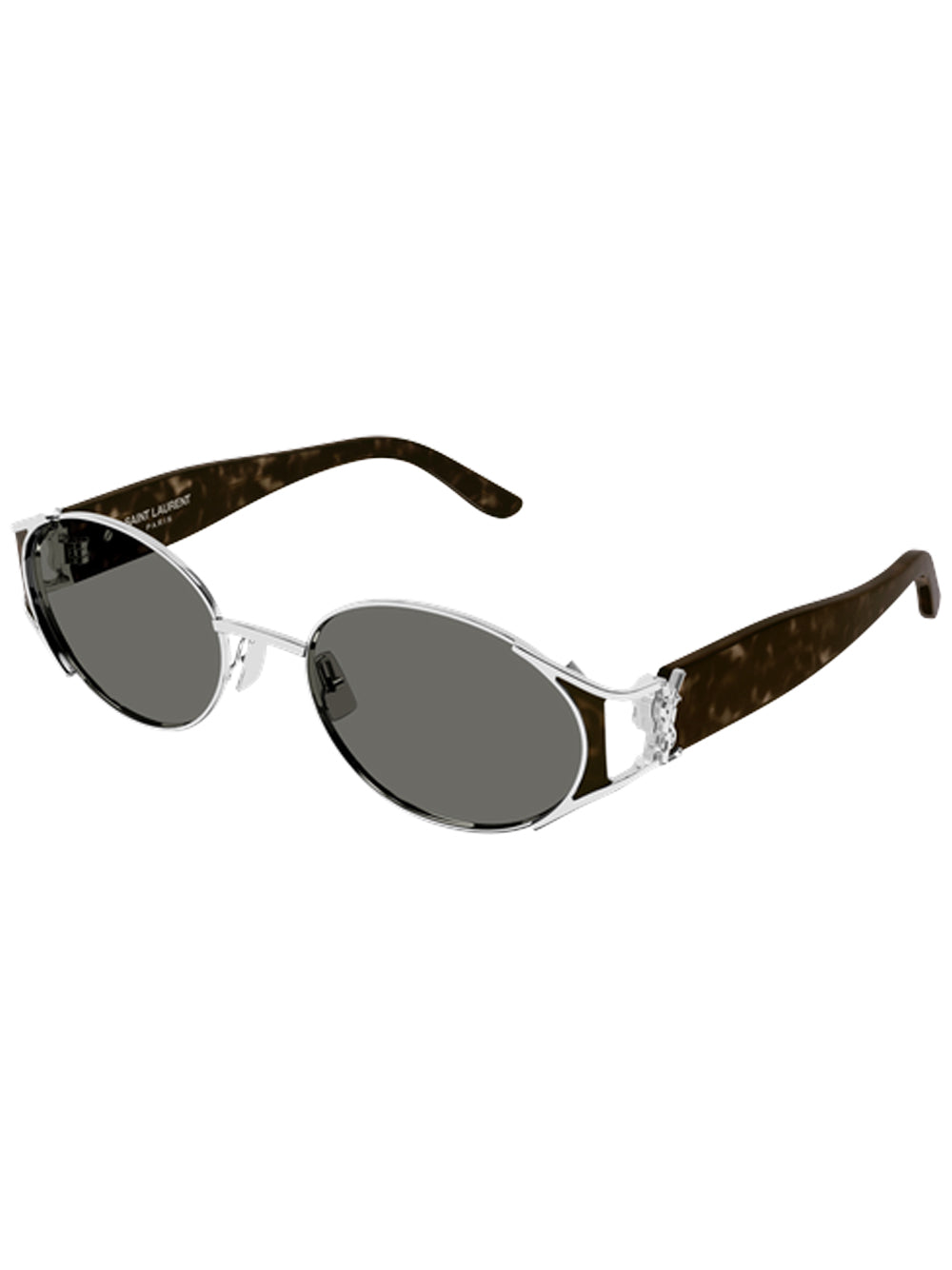 SAINT LAURENT-SL M919-SL M919.002 002 SILVER/HAVANA/GREY