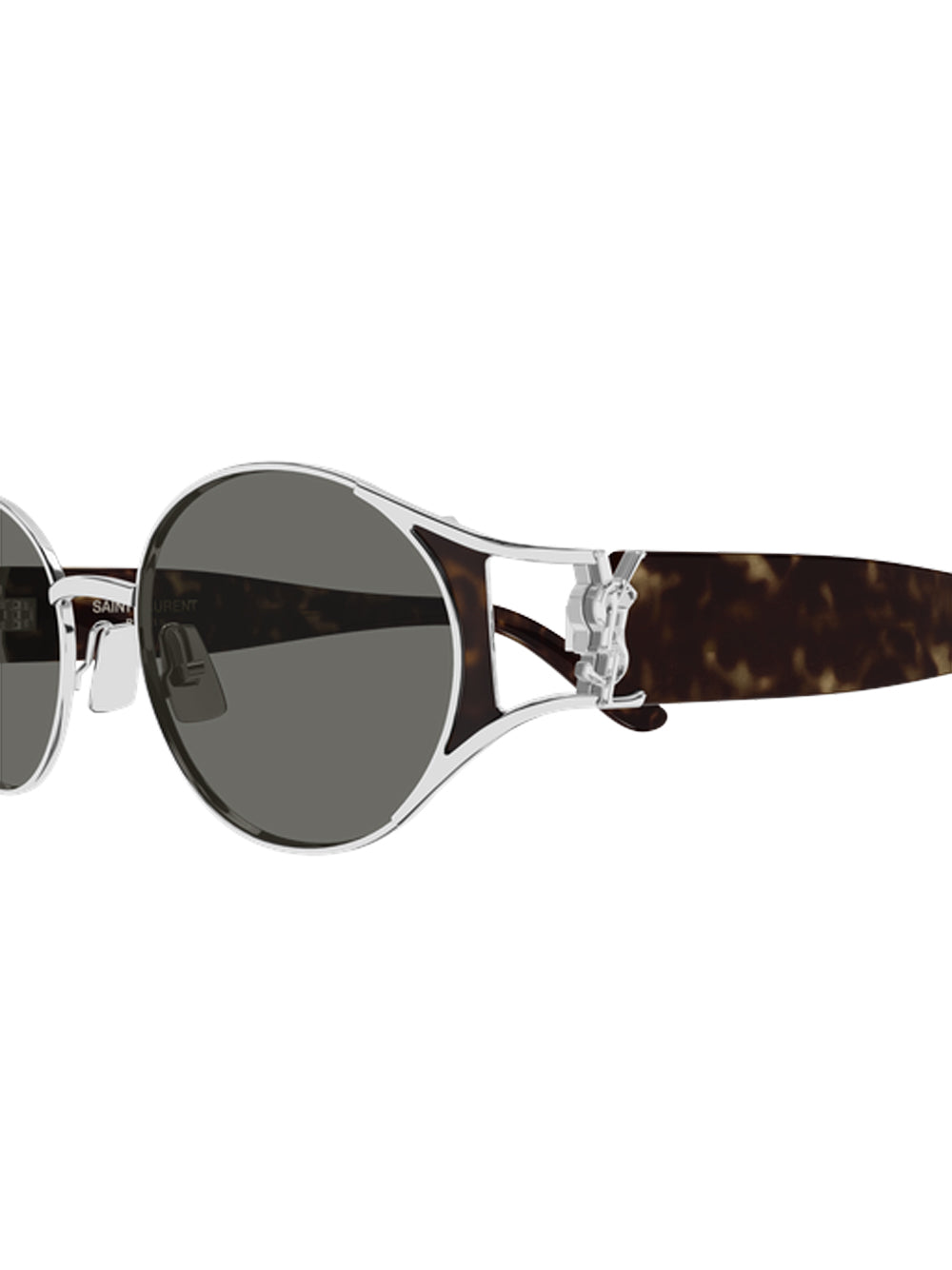 SAINT LAURENT-SL M919-SL M919.002 002 SILVER/HAVANA/GREY