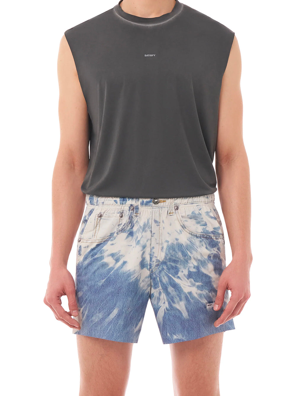 SATISFY-AMBIENTWARP UNLINED 5`` SHORT-12008.61G00 BLEACH BLUE DENIM