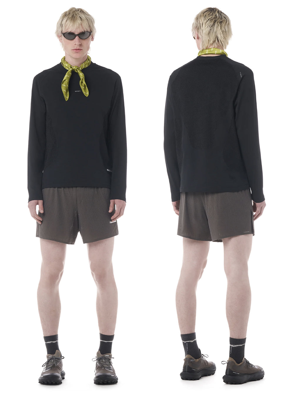 SATISFY-FUZZFLEECE OCTA LONG TEE-11063.00001 BLACK