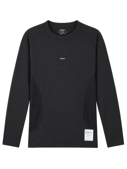 SATISFY-FUZZFLEECE OCTA LONG TEE-11063.00001 BLACK