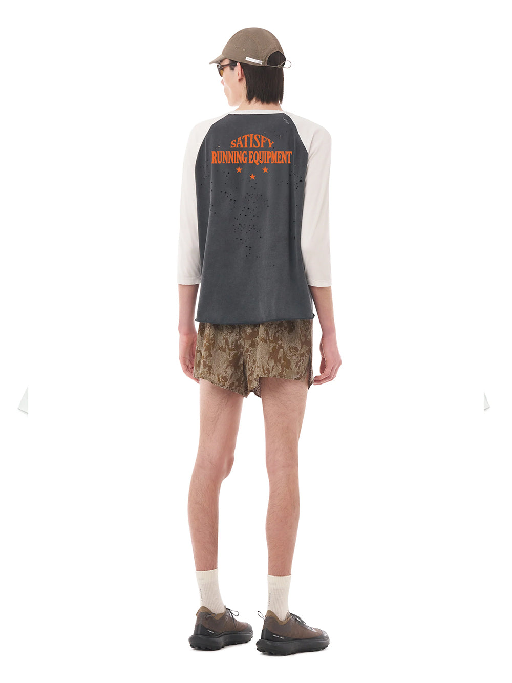 SATISFY-MOTHTECH BASEBALL TEE-11096.11A20 OFF WHITE/AGED BLACK
