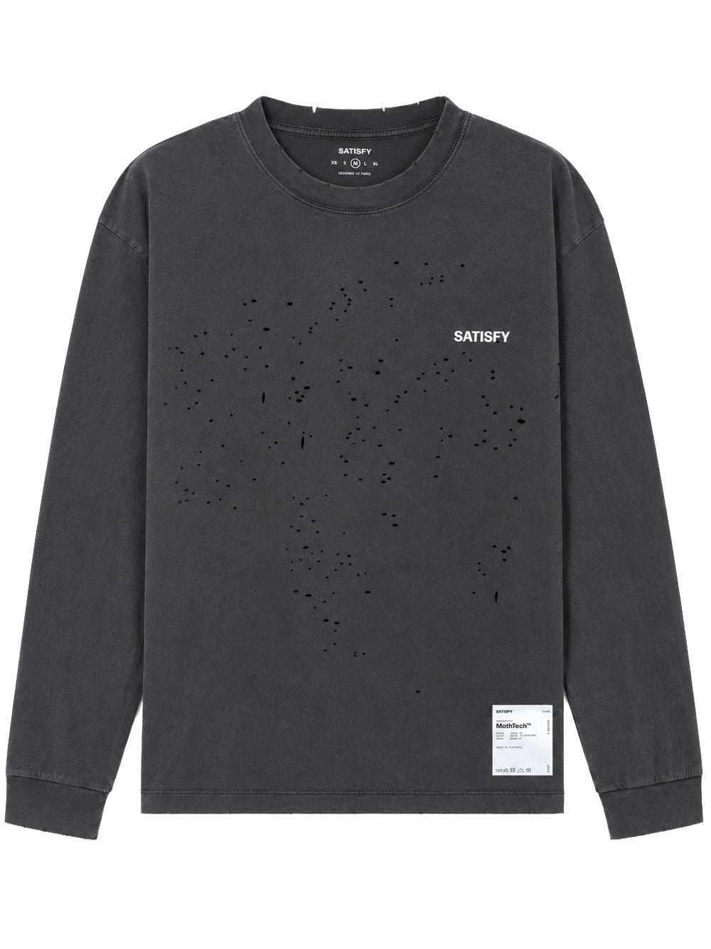 SATISFY-MOTHTECH LONG TEE-11073.01A02 FADED BLACK