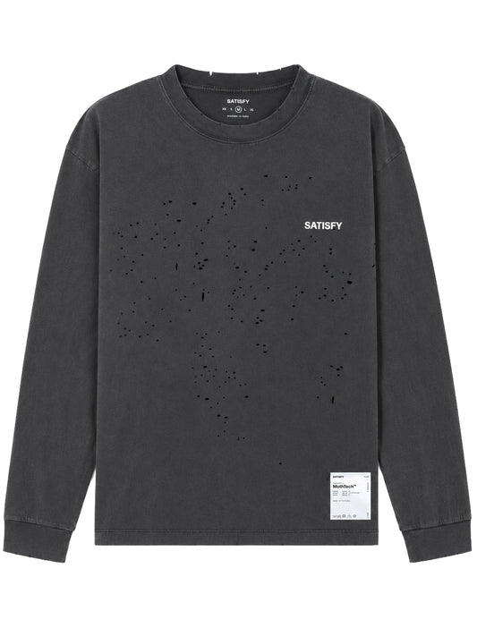 SATISFY-MOTHTECH LONG TEE-11073.01A02 FADED BLACK