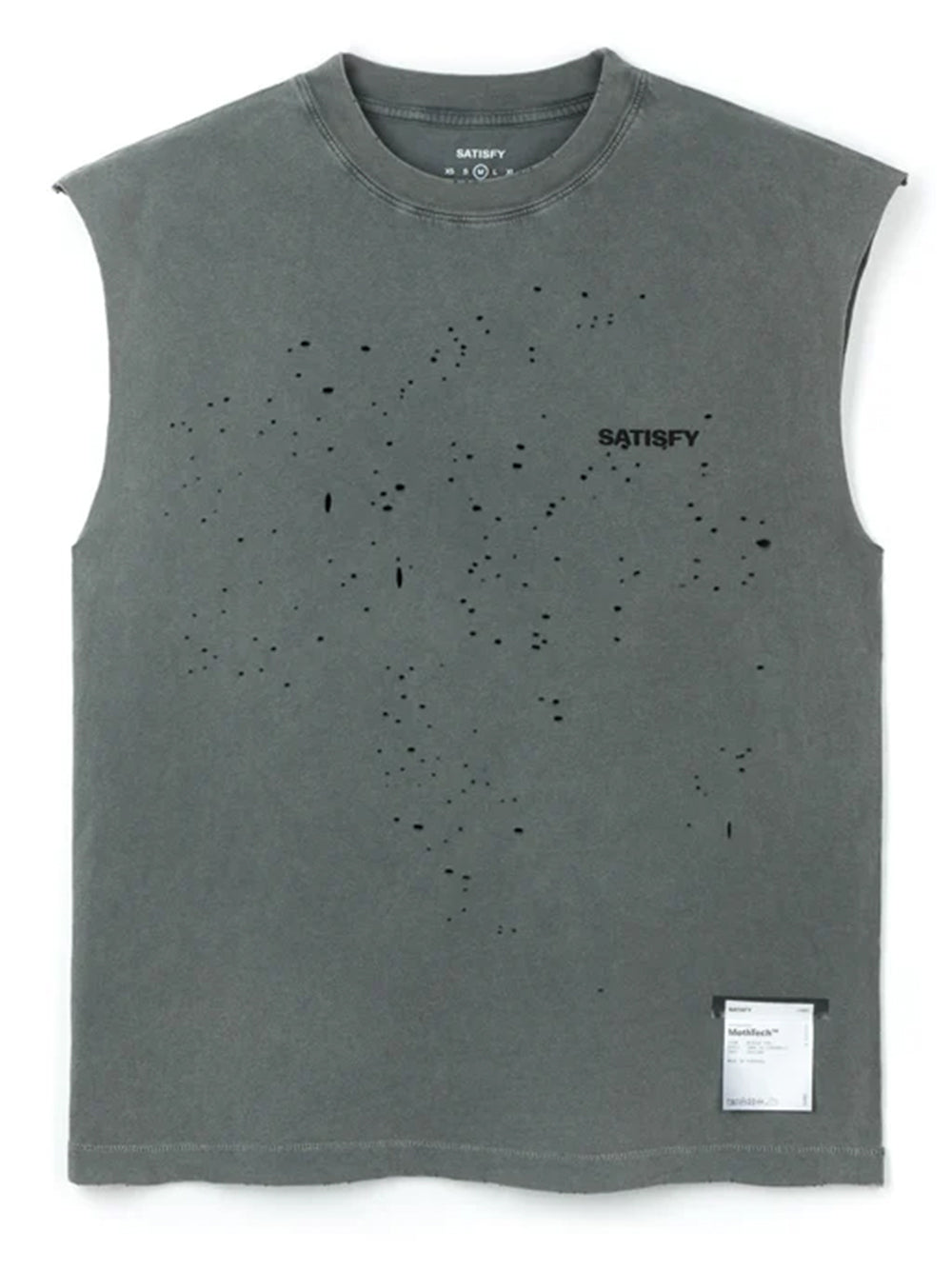 SATISFY-MOTHTECH MUSCLE TEE-11005.01A02 FADED BLACK