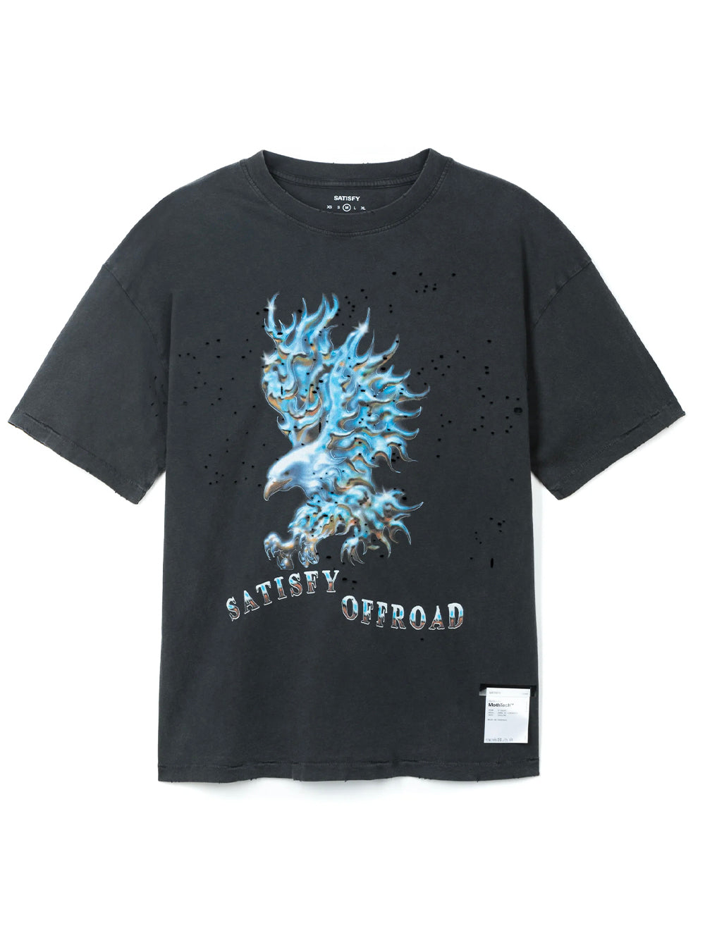 SATISFY-MOTHTECH T-SHIRT-11006.00A15 AGED BLACK