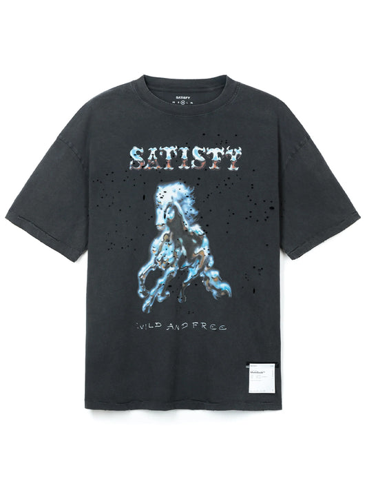 SATISFY-MOTHTECH T-SHIRT-11006.00A16 AGED BLACK