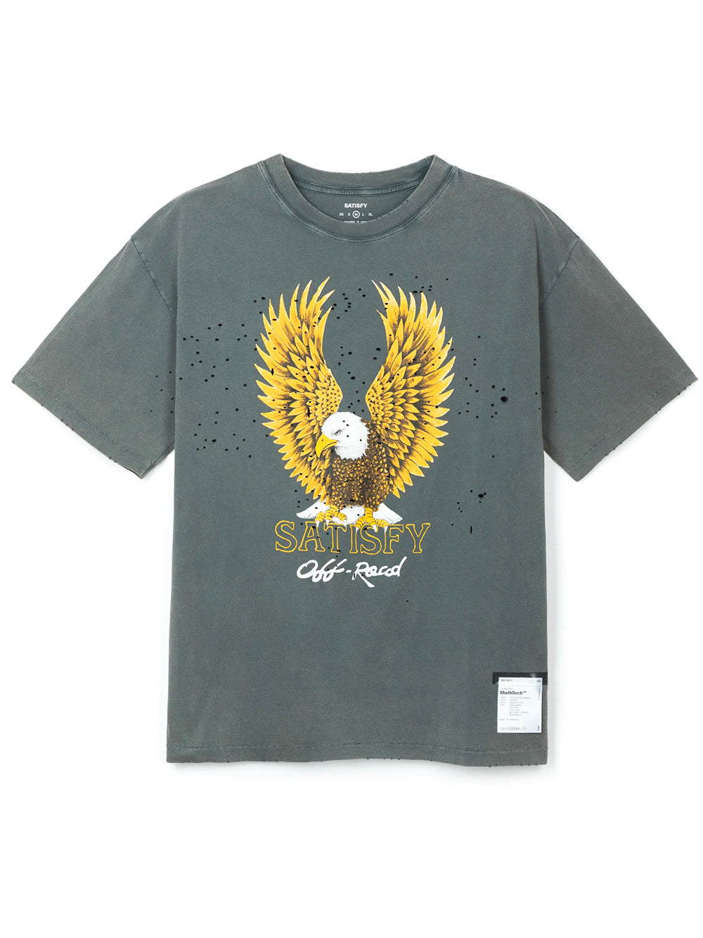 SATISFY-MOTHTECH T-SHIRT-11006.01A19 FADED BLACK