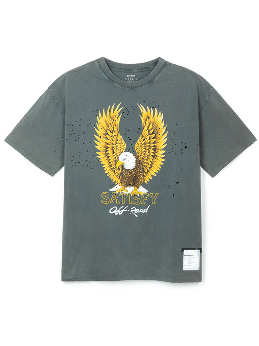 SATISFY-MOTHTECH T-SHIRT-11006.01A19 FADED BLACK