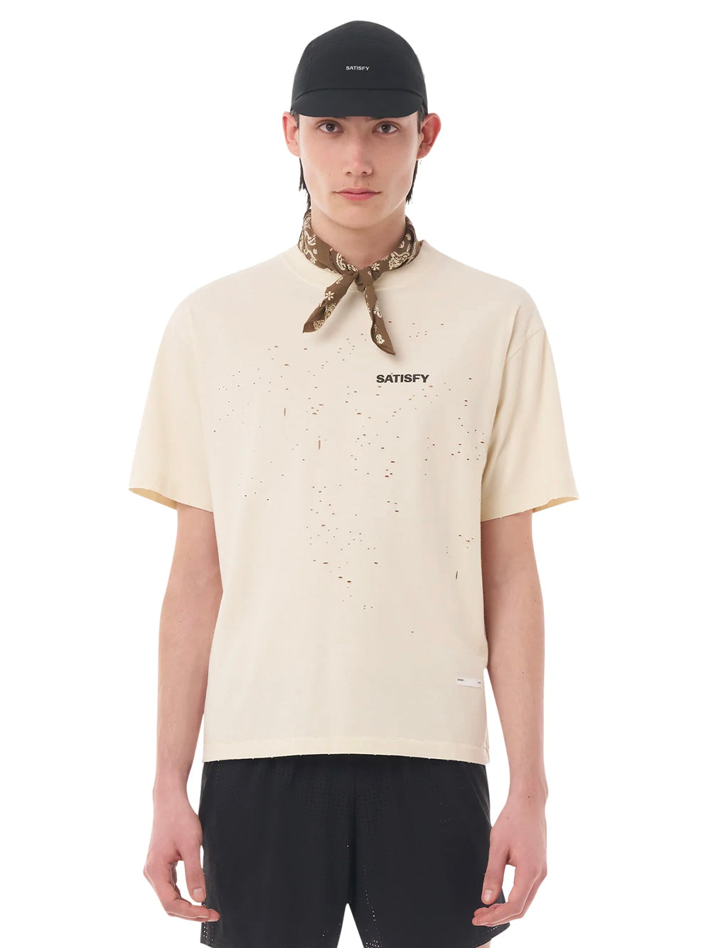 SATISFY-MOTHTECH T-SHIRT-11006.12A02 AGED ECRU