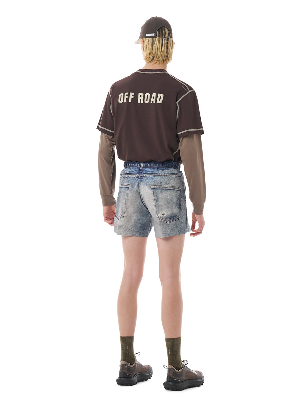 SATISFY-PEACESHELL 5 UNLINED SHORTS-12008.60G00 DIGITAL DENIM