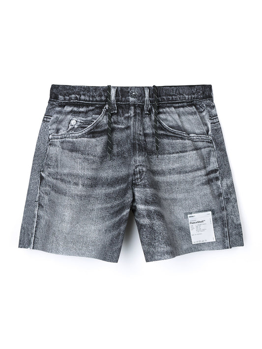 SATISFY-PEACESHELL 5 UNLINED SHORTS-12008.BKD BLACK DENIM