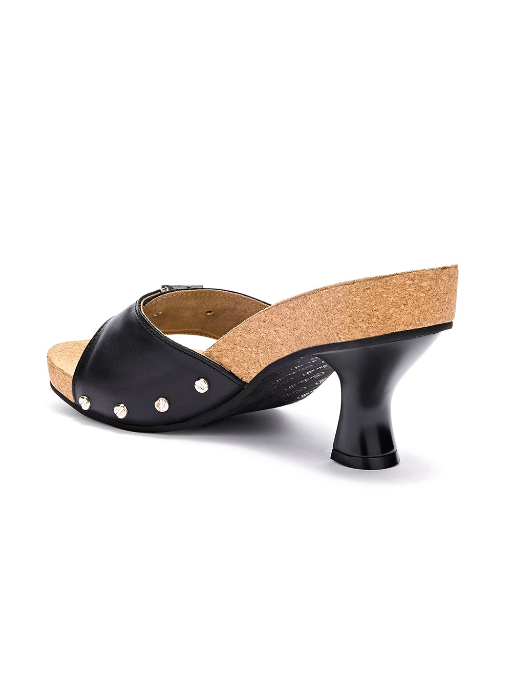 SCHOLL-LUNA HEEL-F006911004 BLACK LEATHER