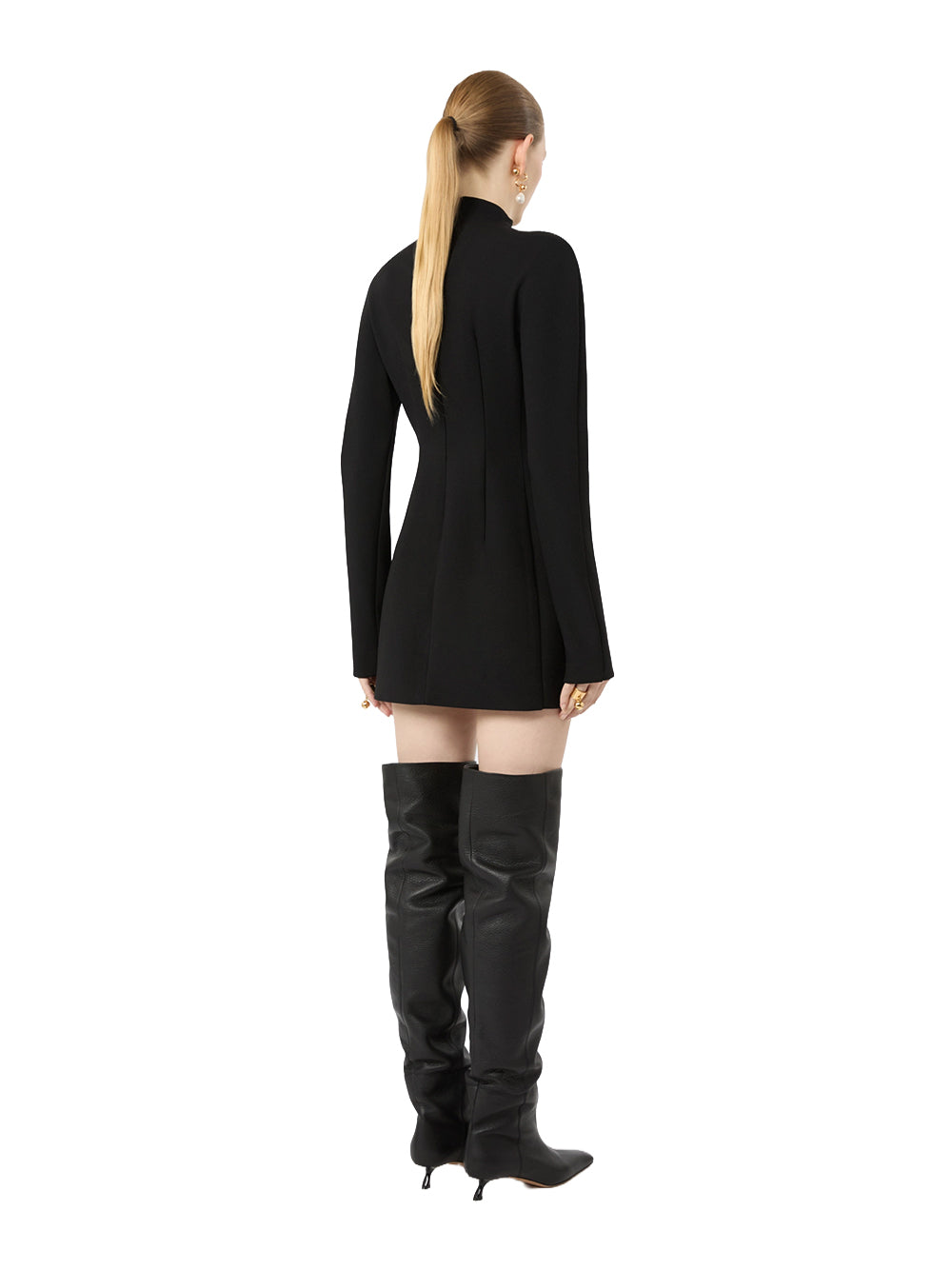 SPORTMAX-ABITO CLESSIDRA-SPXTEFRITE NERO