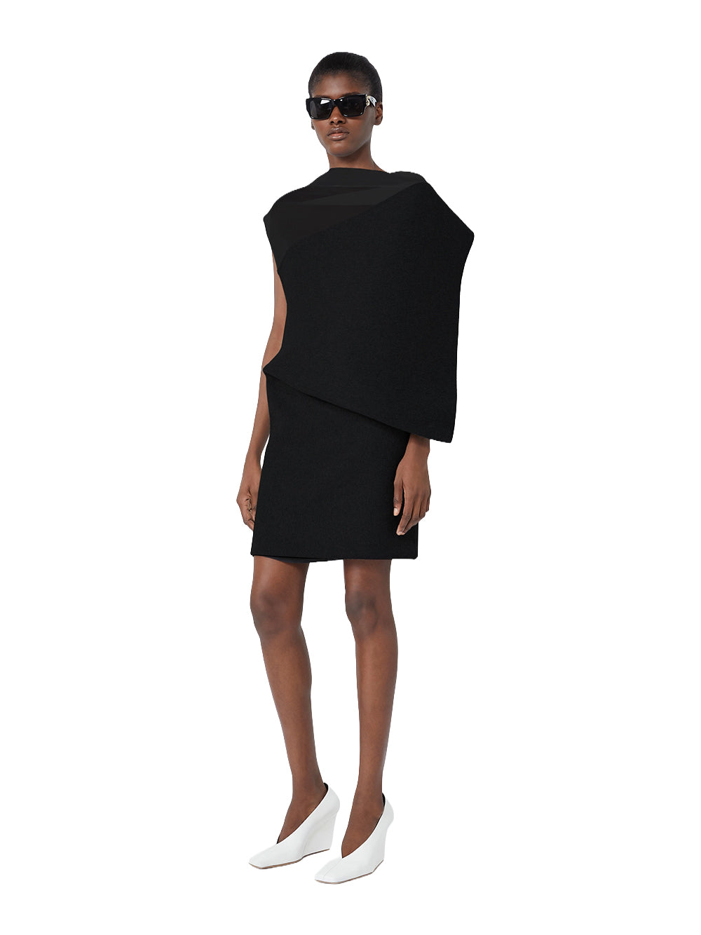 SPORTMAX-ABITO SMANICATO-SPSCESTO NERO