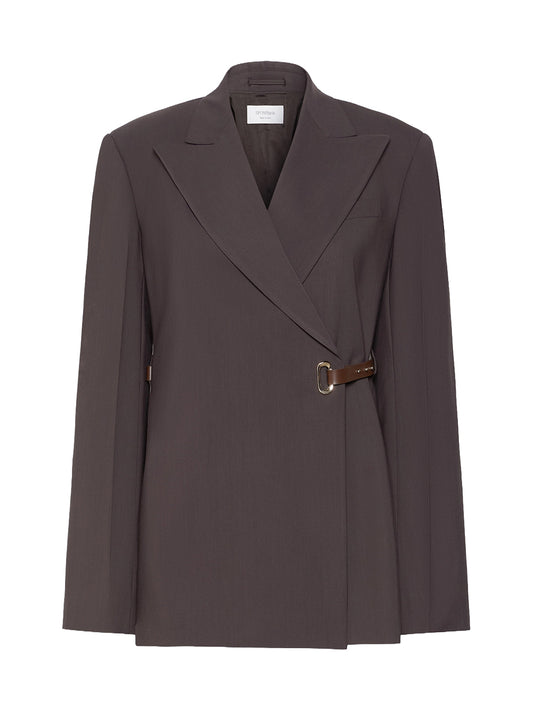 SPORTMAX-BLAZER CINTURA-SPXCINTA CIOCCOLATO