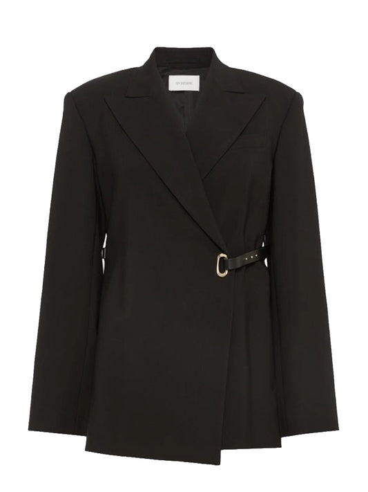 SPORTMAX-BLAZER CINTURA-SPXCINTA NERO
