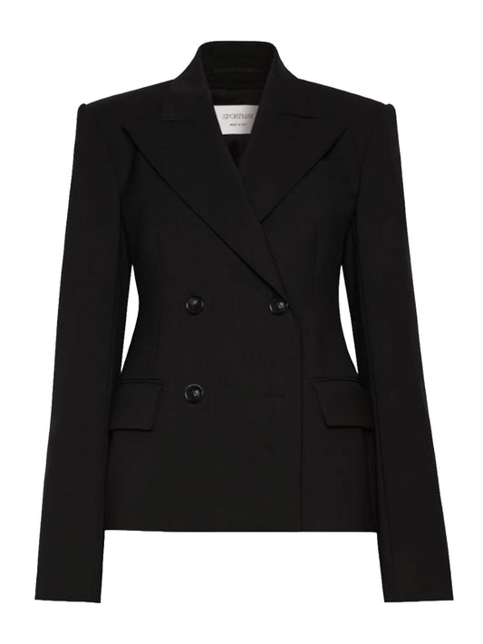 SPORTMAX-BLAZER DOPPIOPETTO-SPXFRESIA 004 NERO