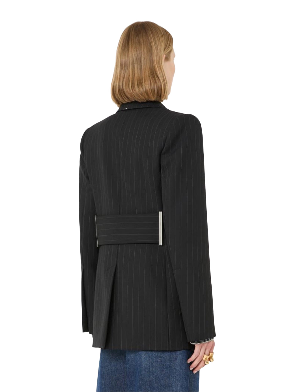 SPORTMAX-BLAZER IN LANA GESSATO-SPXADORATO 002 GESSATO