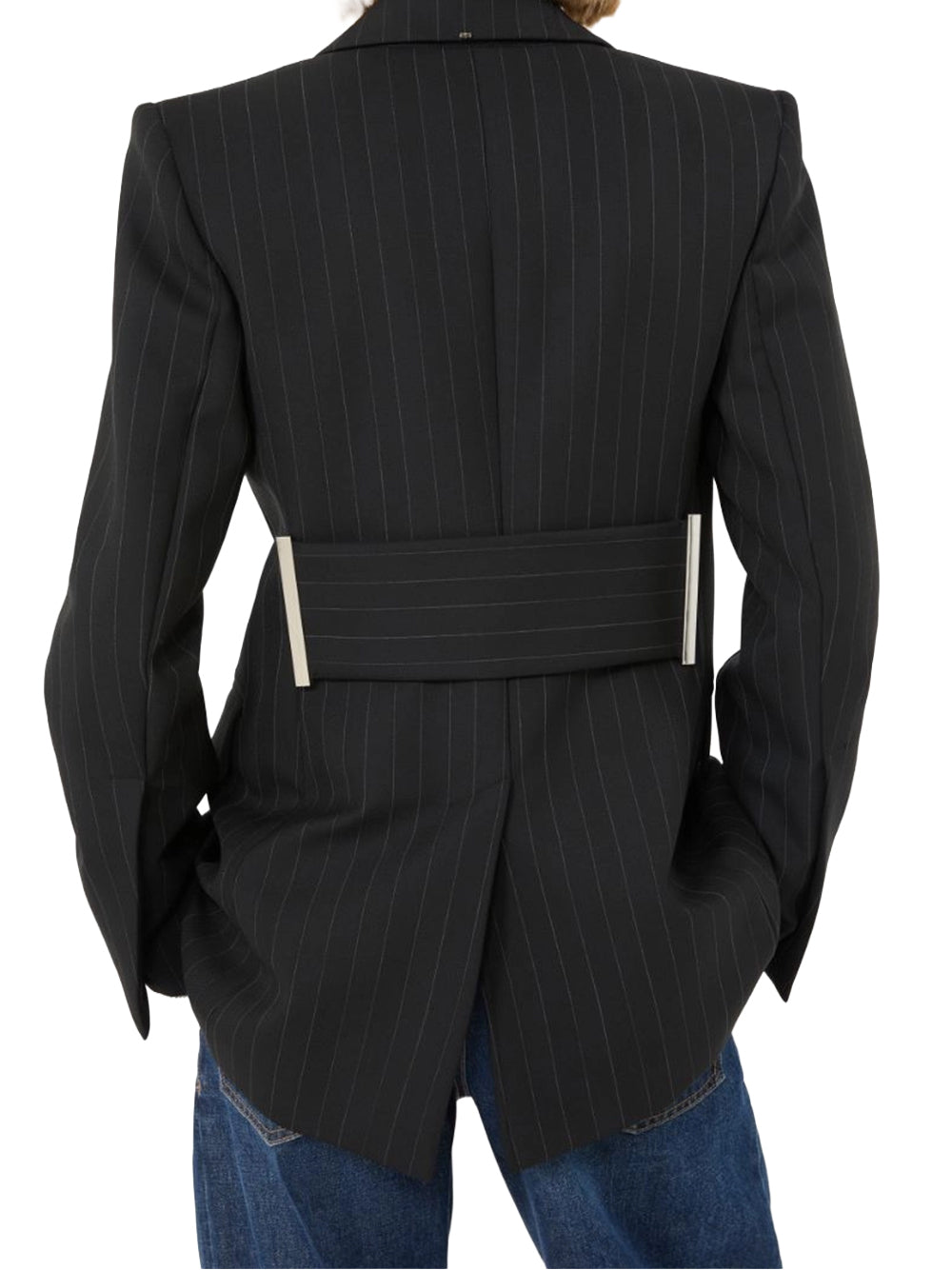 SPORTMAX-BLAZER IN LANA GESSATO-SPXADORATO 002 GESSATO