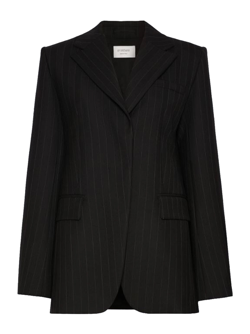 SPORTMAX-BLAZER IN LANA GESSATO-SPXADORATO 002 GESSATO