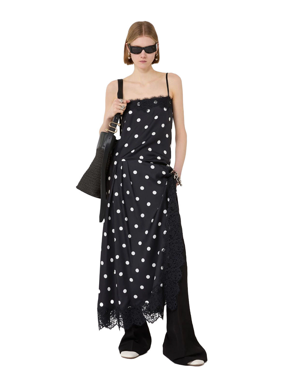 SPORTMAX-CAPO DRESS-2612221032600 003 NERO POIS