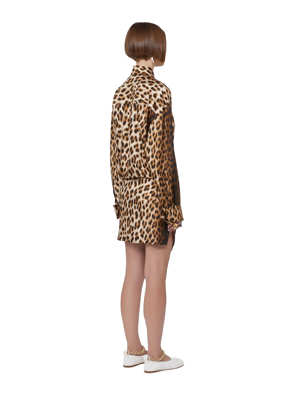 SPORTMAX-CINEMA SILK DRESS-2612221072600 001 LEOPARDO
