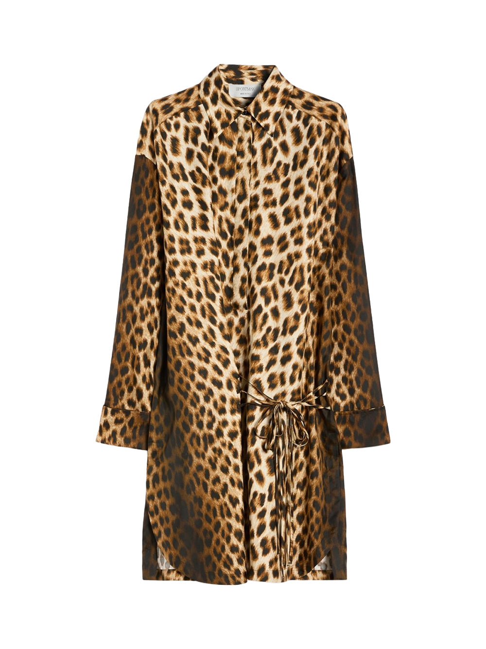 SPORTMAX-CINEMA SILK DRESS-2612221072600 001 LEOPARDO