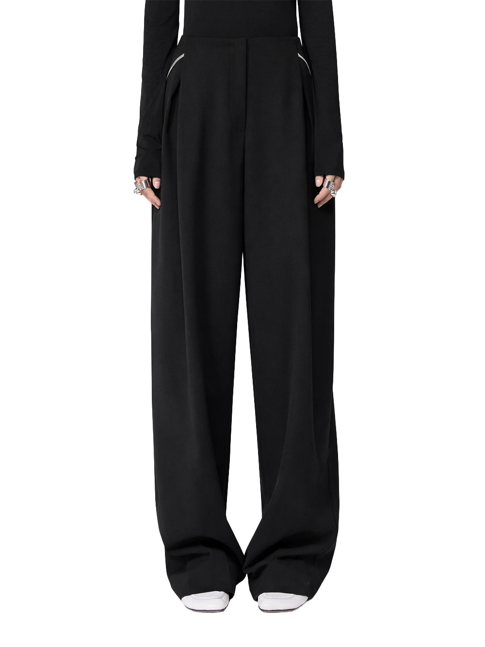 SPORTMAX-FANTE PANTS-2612131031600 001 NERO