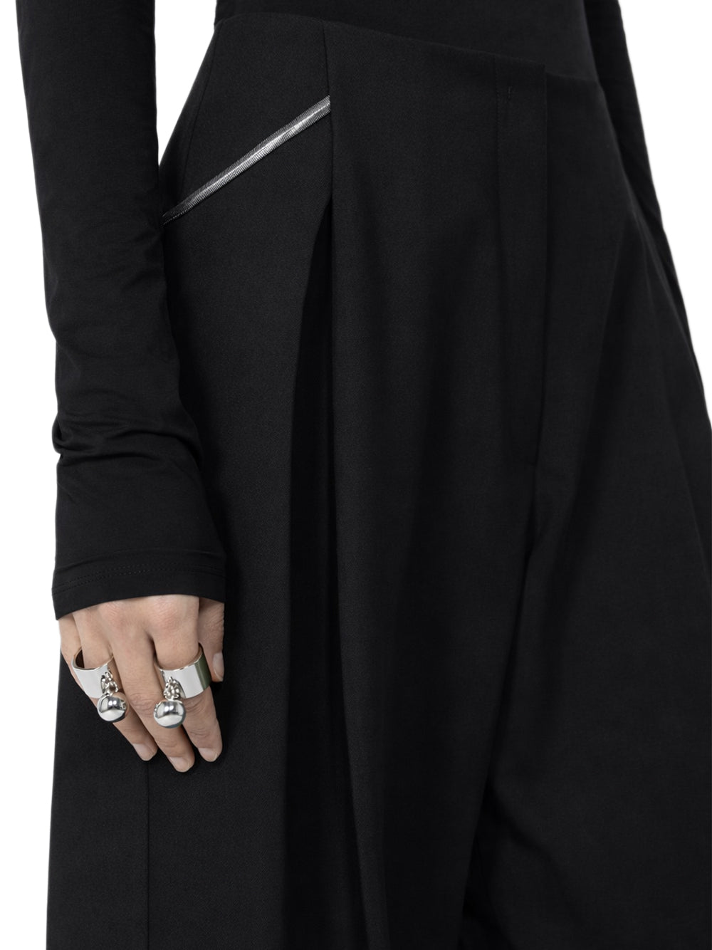 SPORTMAX-FANTE PANTS-2612131031600 001 NERO