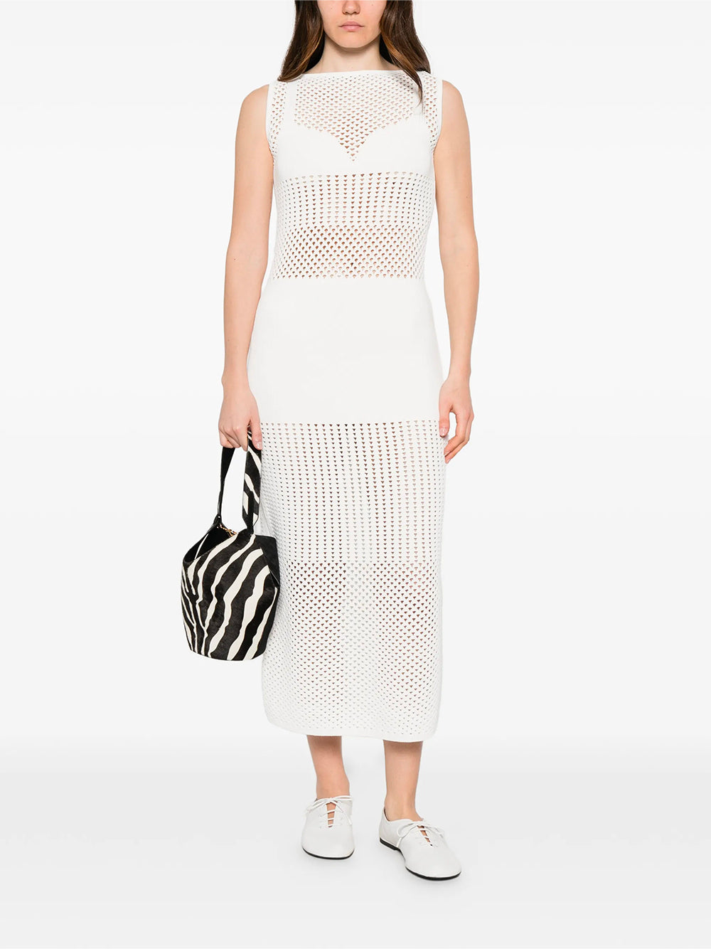 SPORTMAX-FESTA DRESS-2612321012600 001 BIANCO